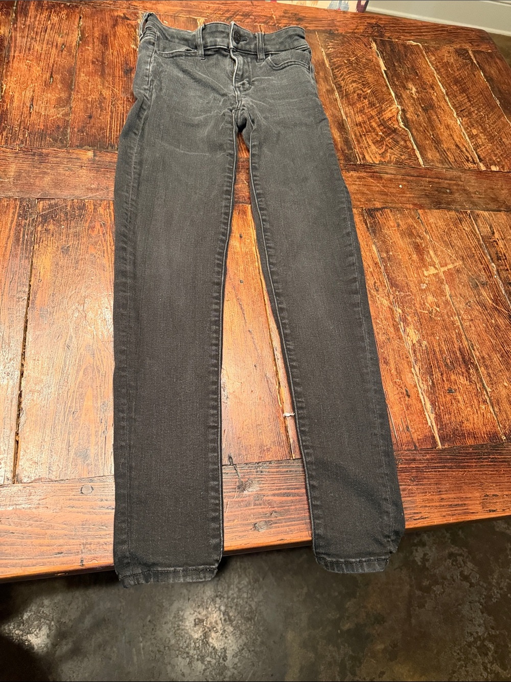American Eagle Outfitters Charcoal Skinny Jeans-Size 0